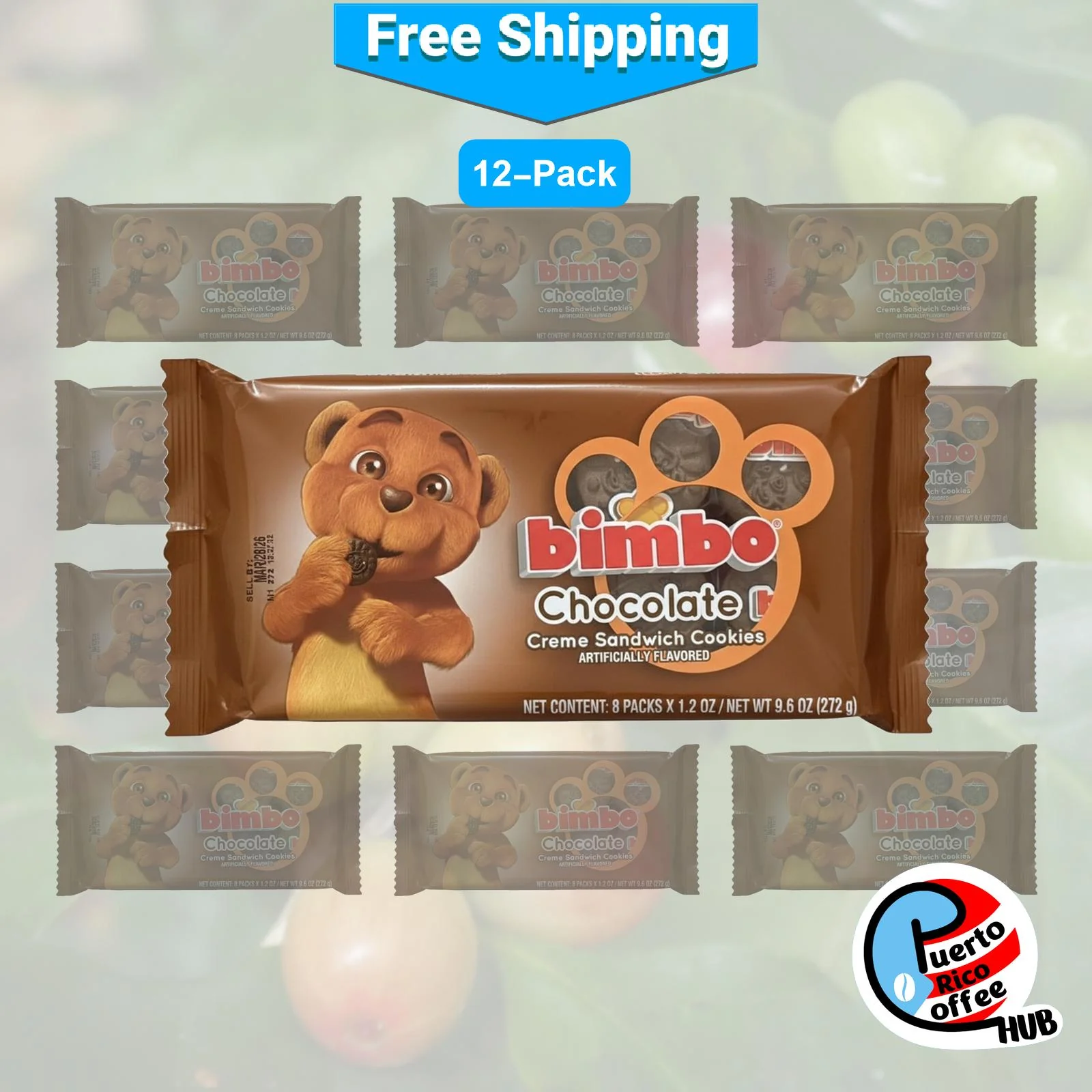 Bimbo Chocolate Cream Sandwich Cookies / Galletas Bimbo de Chocolate - Image 3