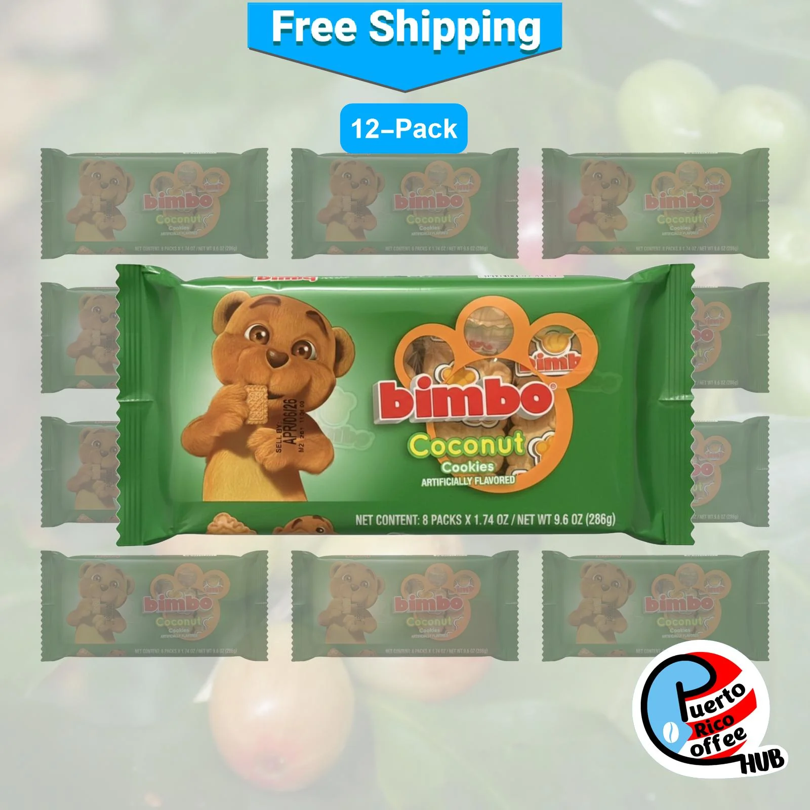 Bimbo Tropical Coconut Cookies / Galletas de Coco Tropical Bimbo - Image 3