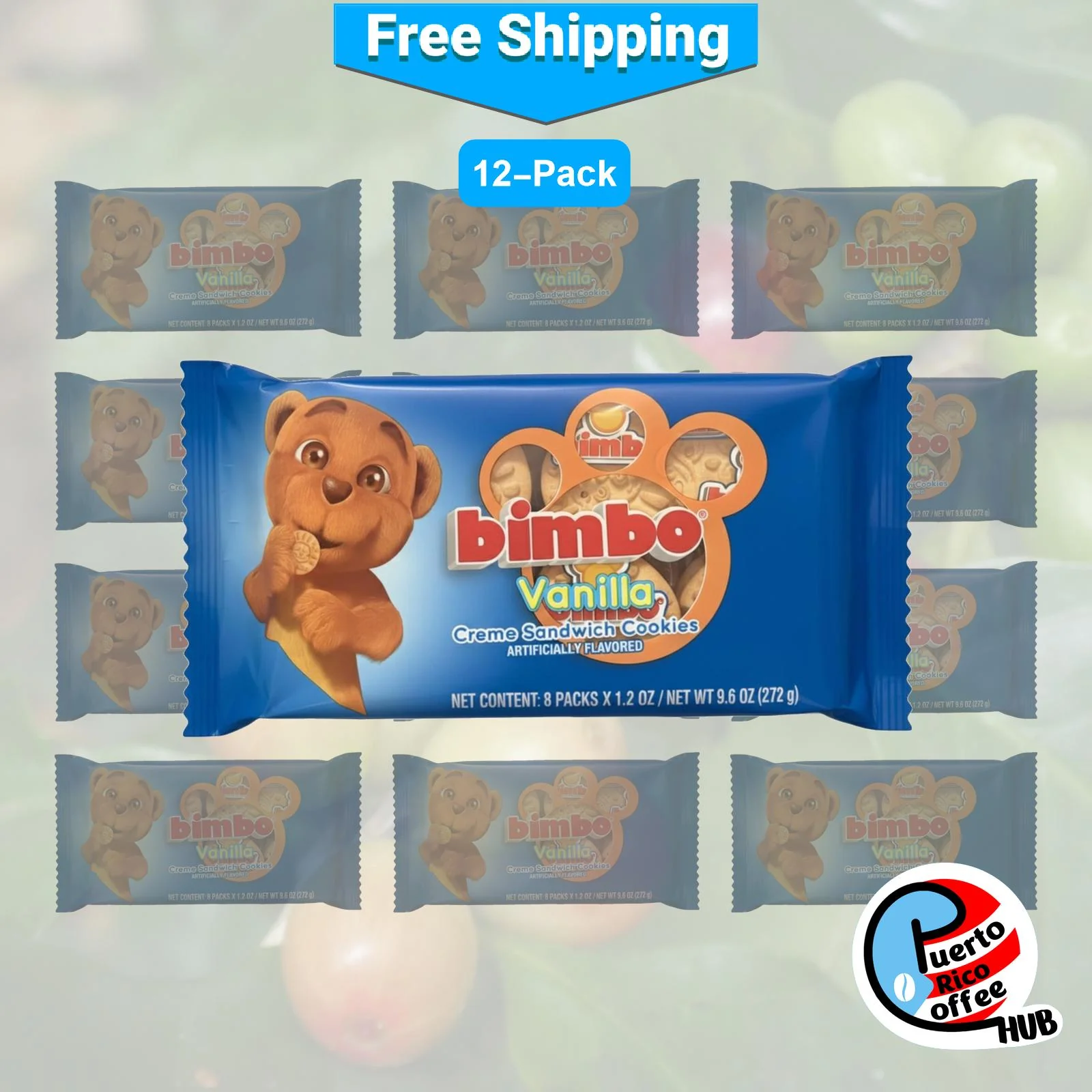 Bimbo Vanilla Cream Sandwich Cookies / Galletas Bimbo Vainilla - Image 4