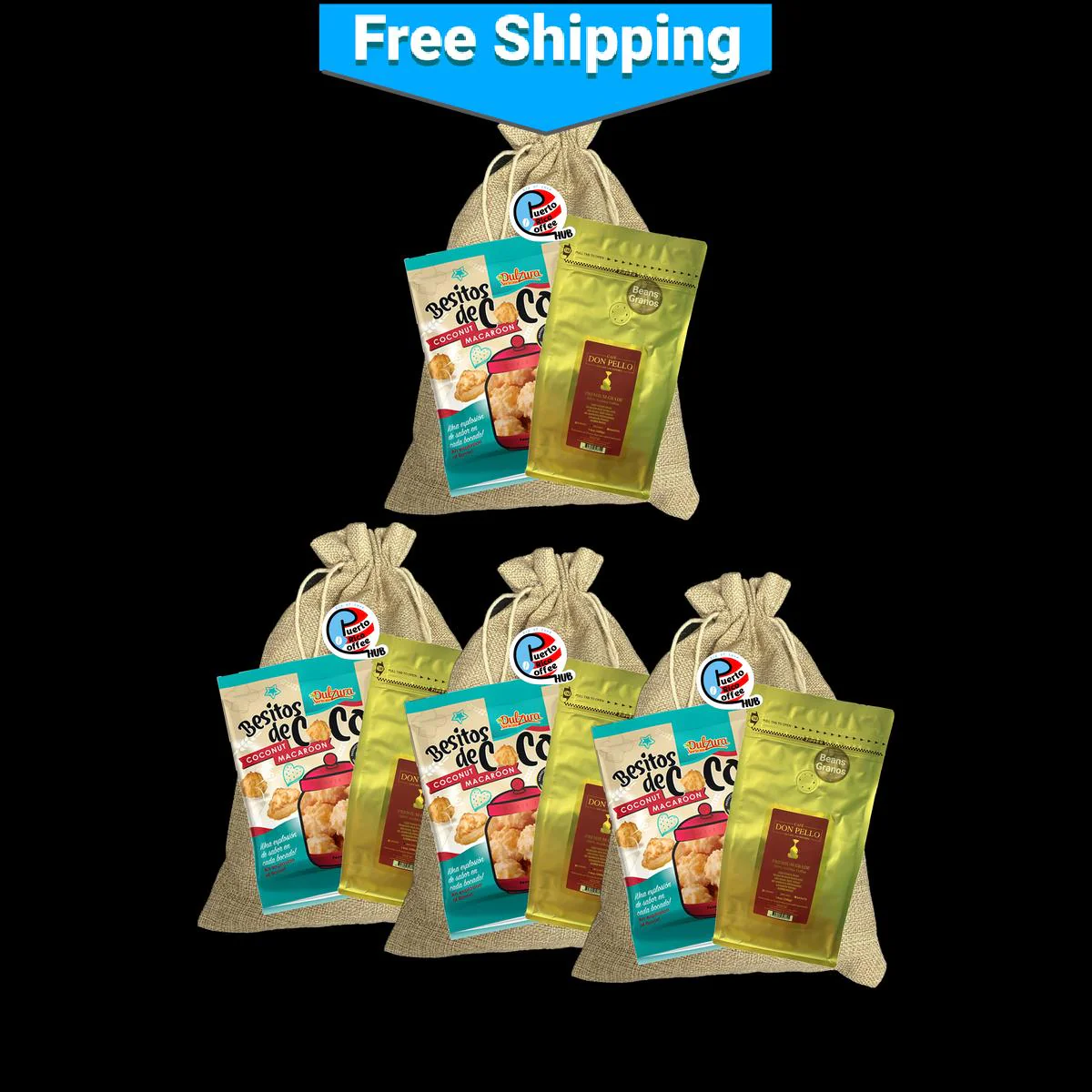 Café Don Pello 14 Oz Coffee Beans Gift Bag - Image 5