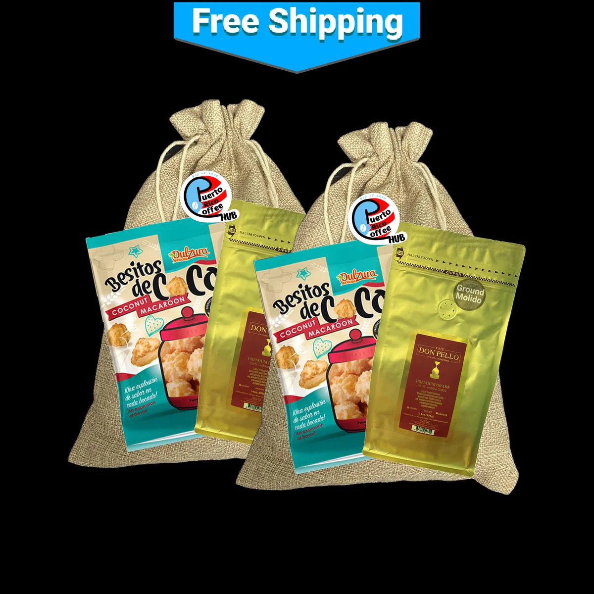 Café Don Pello 14 Oz Ground Coffee Gift Bag - Image 4