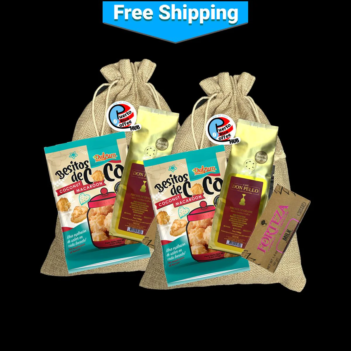 Café Don Pello 7 Oz Coffee Beans Gift Bag - Image 4