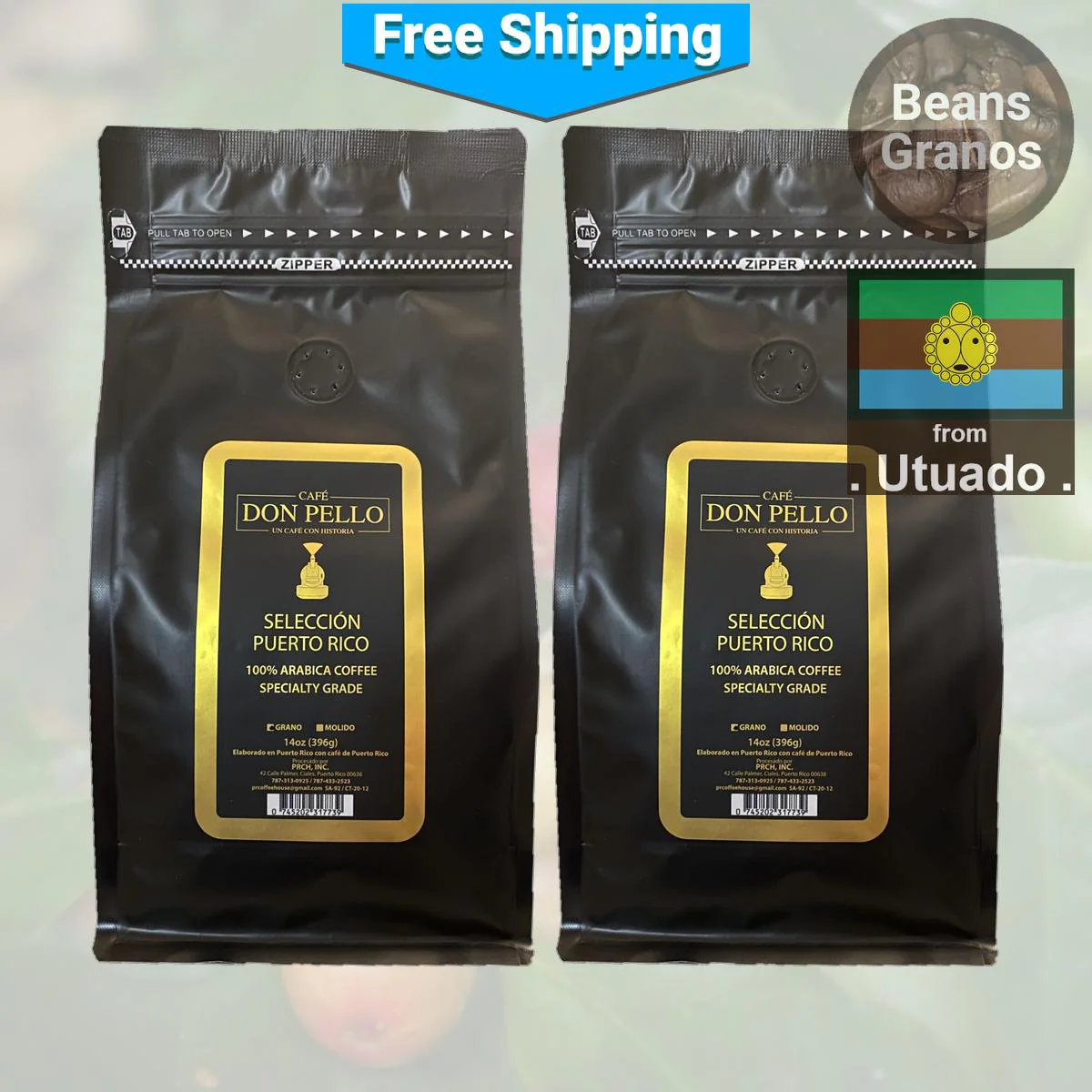 Café Don Pello Specialty Grade Utuado Roasted Coffee Beans - Image 3
