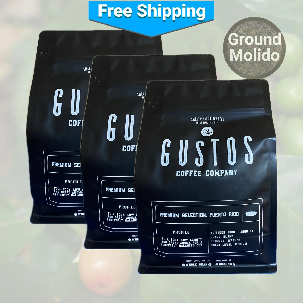 Café Gustos Ground Coffee - Image 4