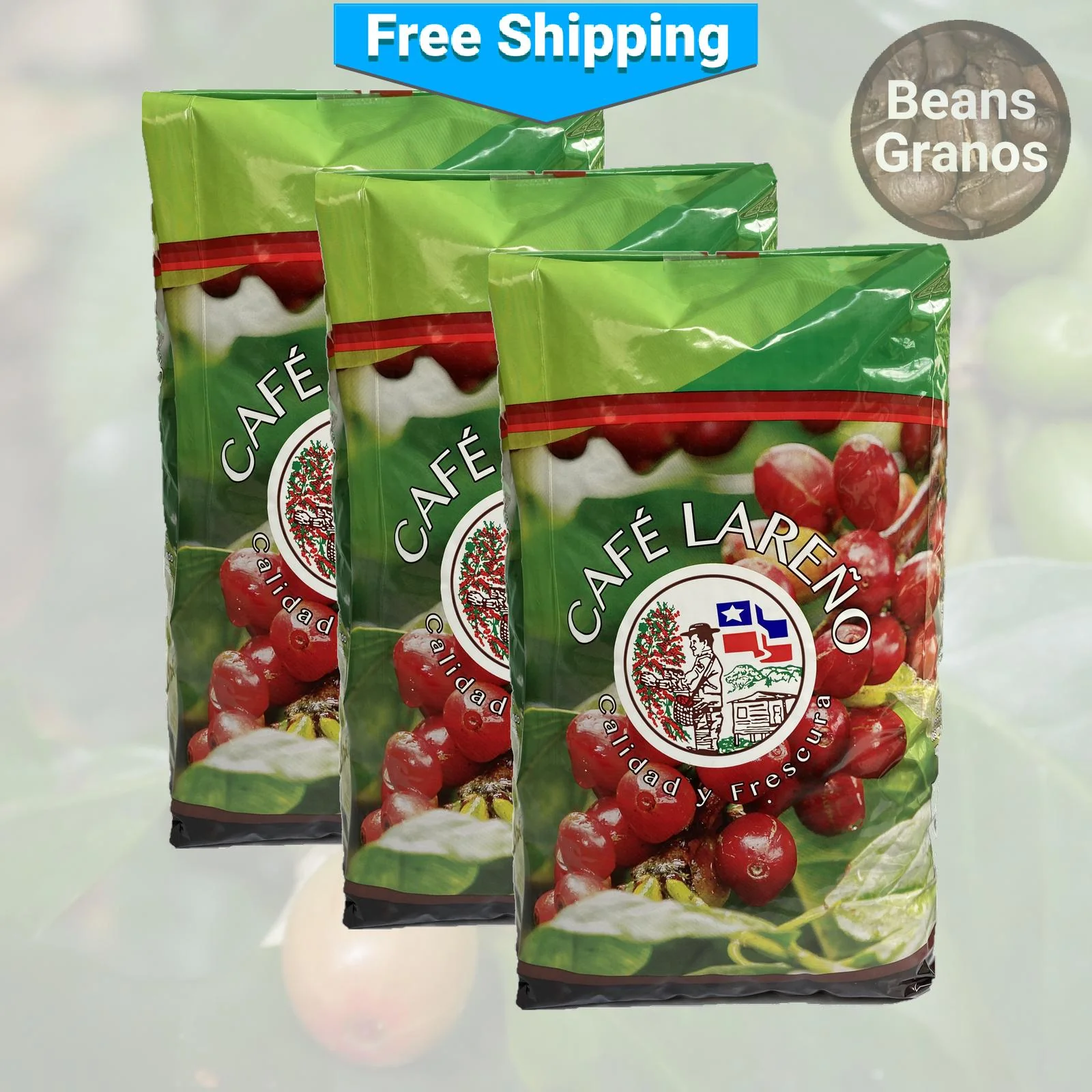 Café Lareño Coffee Beans 5 Pound 3-Pack