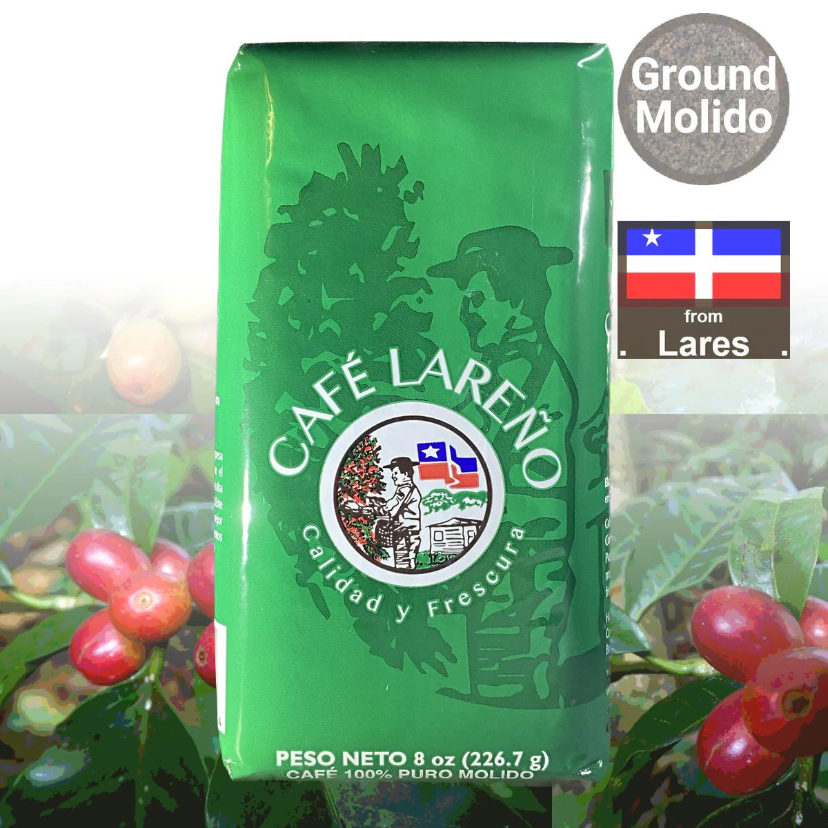 Café Lareño Puerto Rican Ground Coffee 8 oz Bulk Packs - Image 3