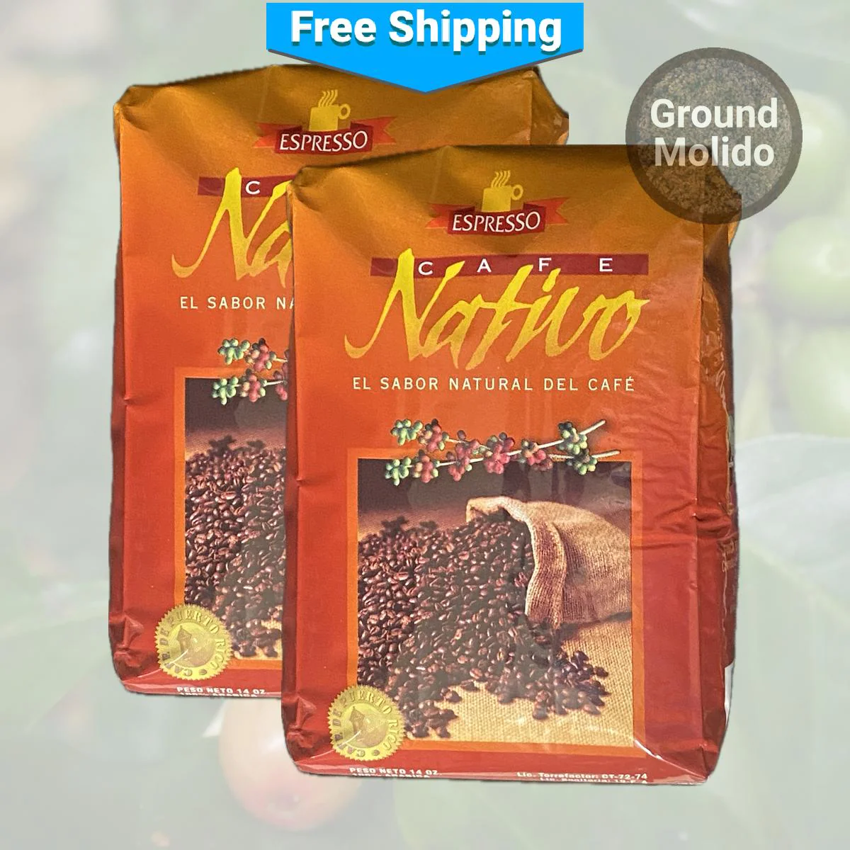 Café Nativo Espresso Ground Coffee - Image 2