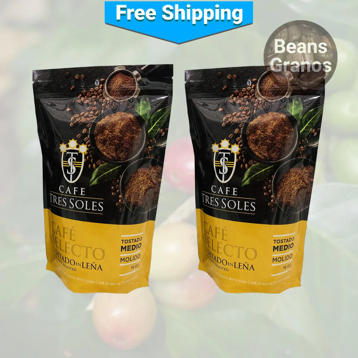Café Tres Soles Gourmet Coffee Beans - Image 2