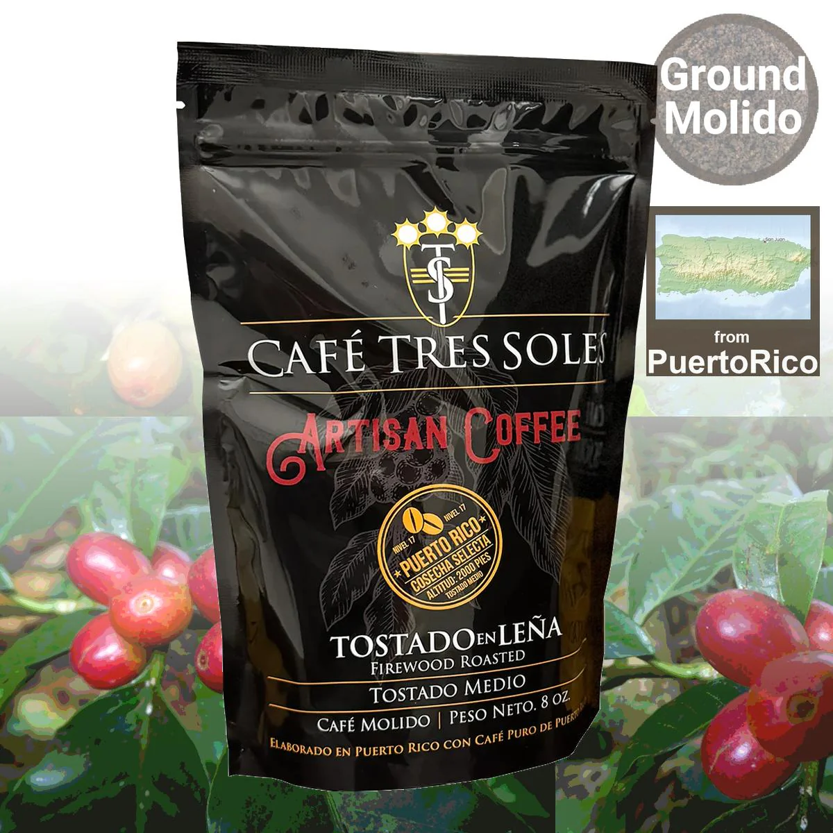 Café Tres Soles Gourmet Ground Coffee