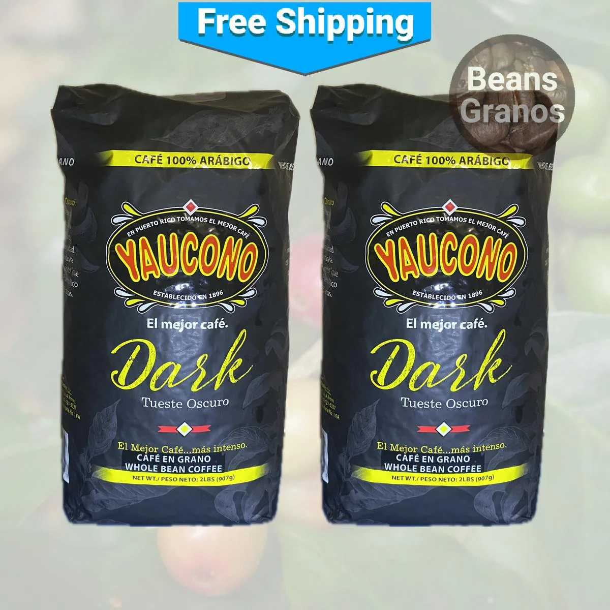 Café Yaucono Dark Coffee Beans - Image 2