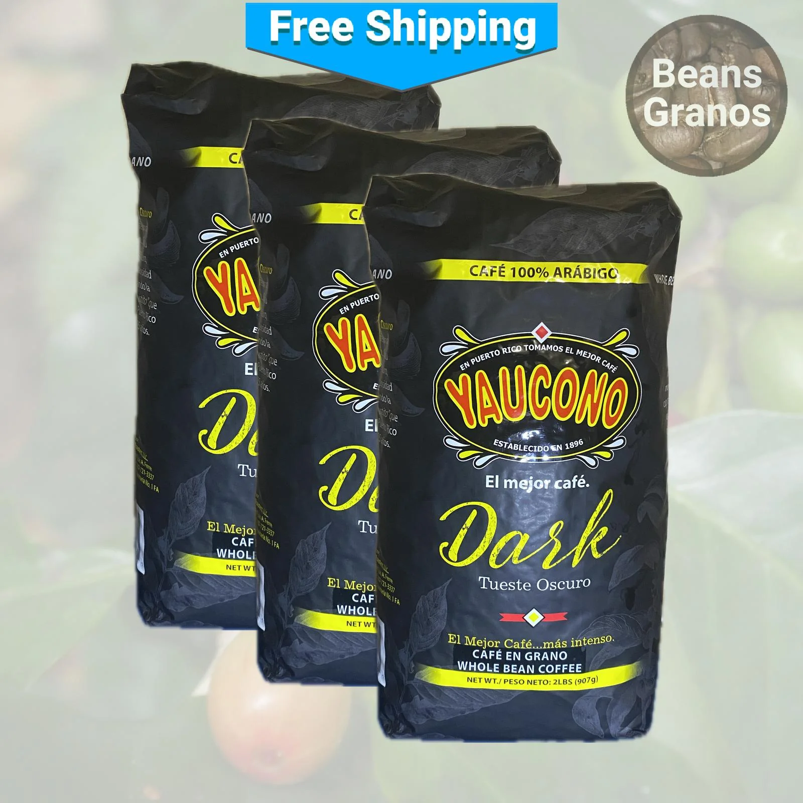 Café Yaucono Dark Coffee Beans - Image 3