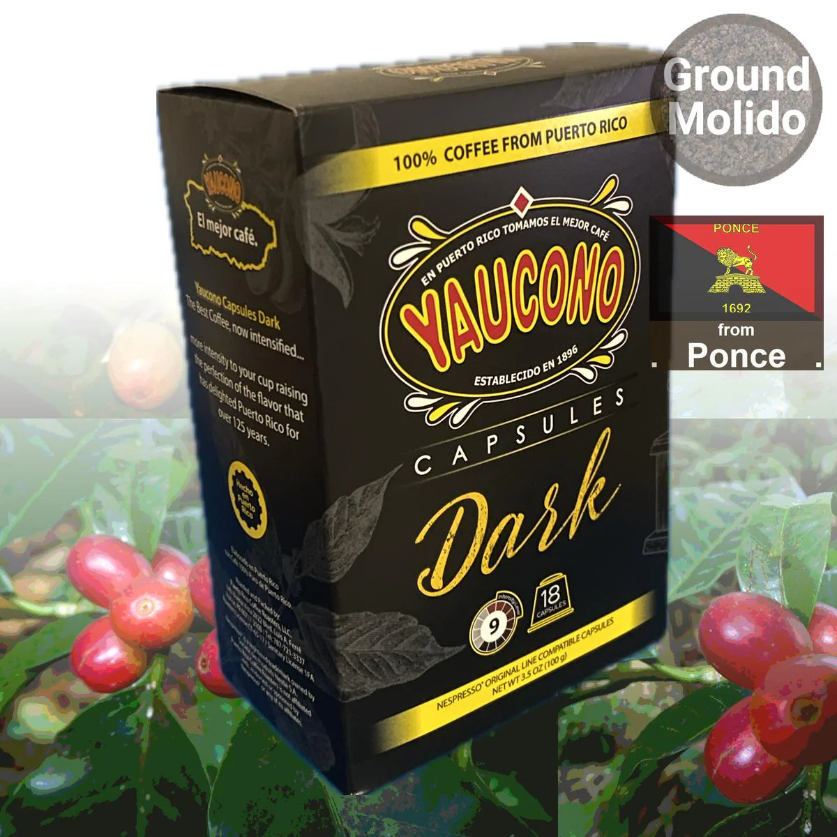 Café Yaucono Dark Nespresso Original Line Compatible Capsules Bulk Packs - Image 3