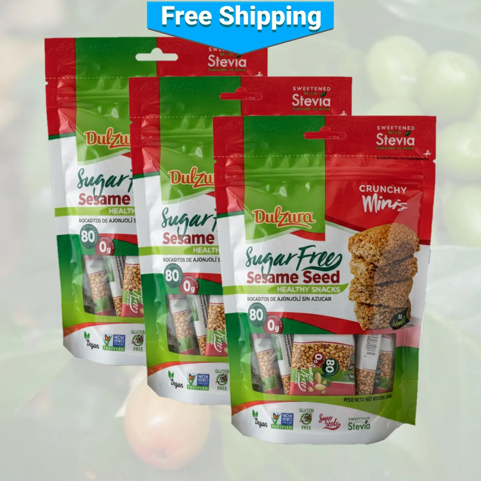 Dulzura Borincana Sugar-Free Sesame Bites - Image 3