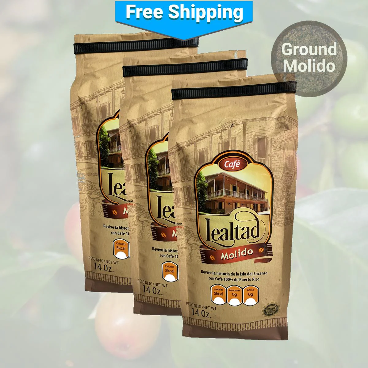 Café Hacienda Lealtad Ground Coffee - Image 4