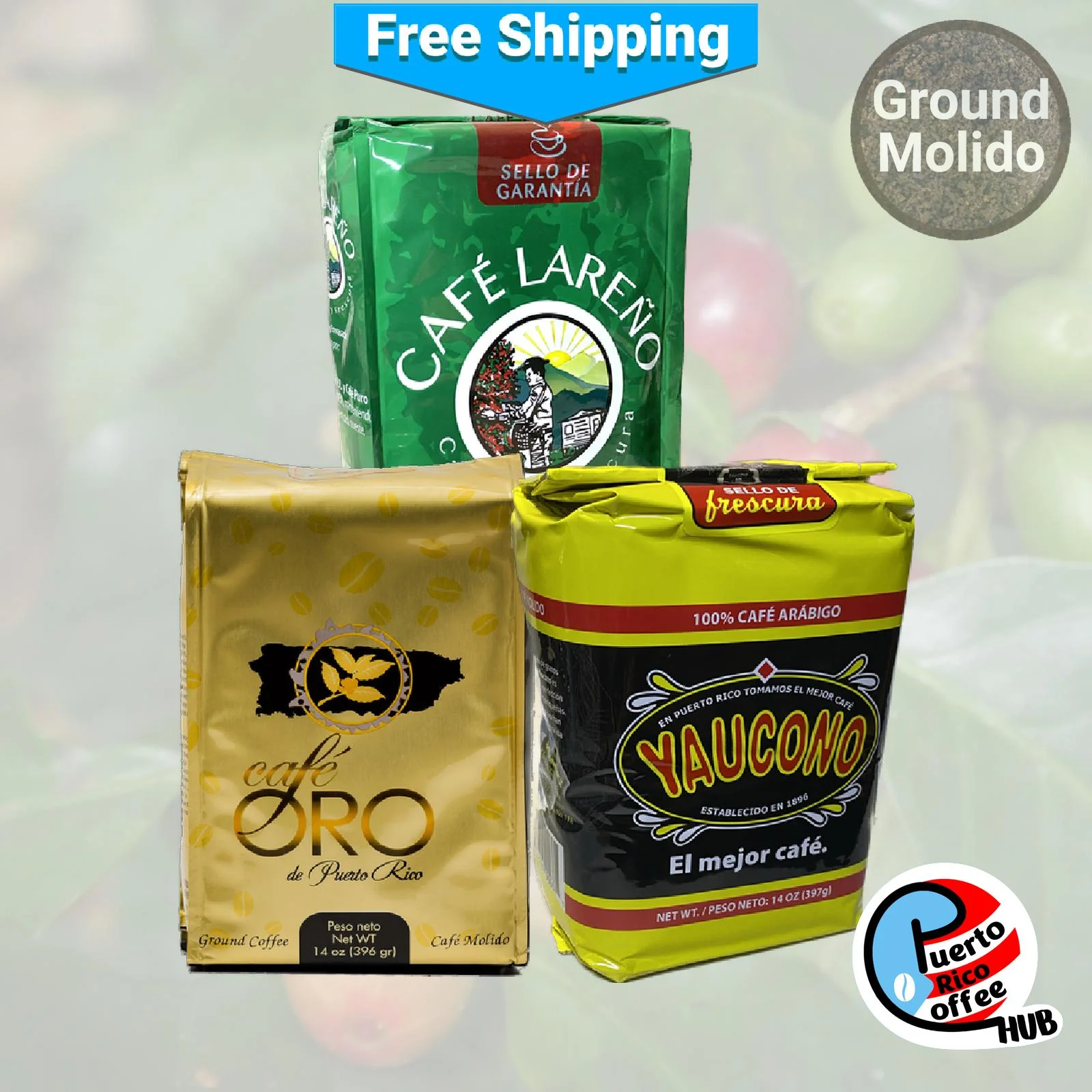 Oro Yaucono Lareño Ground Coffee Pack
