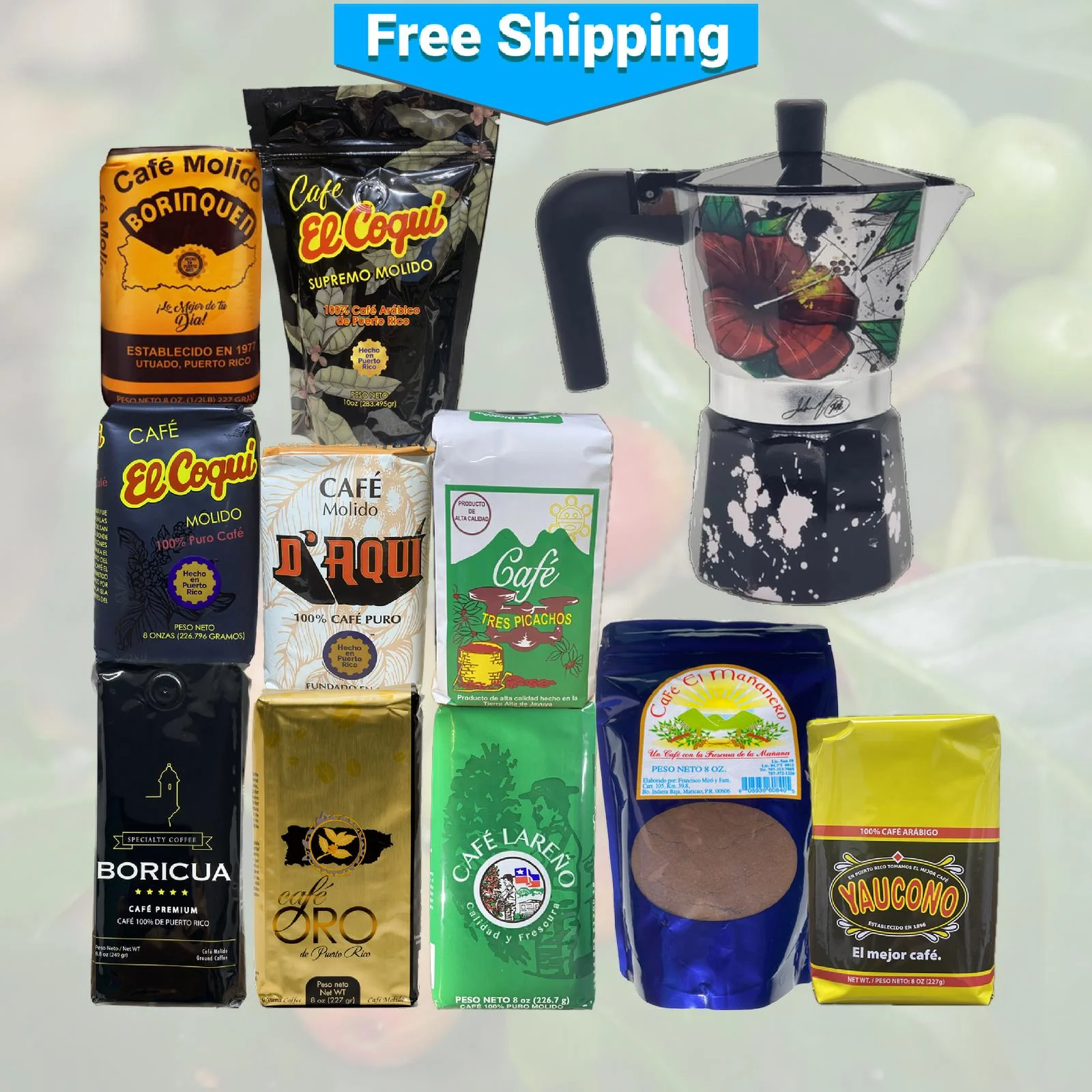 Heritage Roasters Discovery Set with Greca Coffee Maker