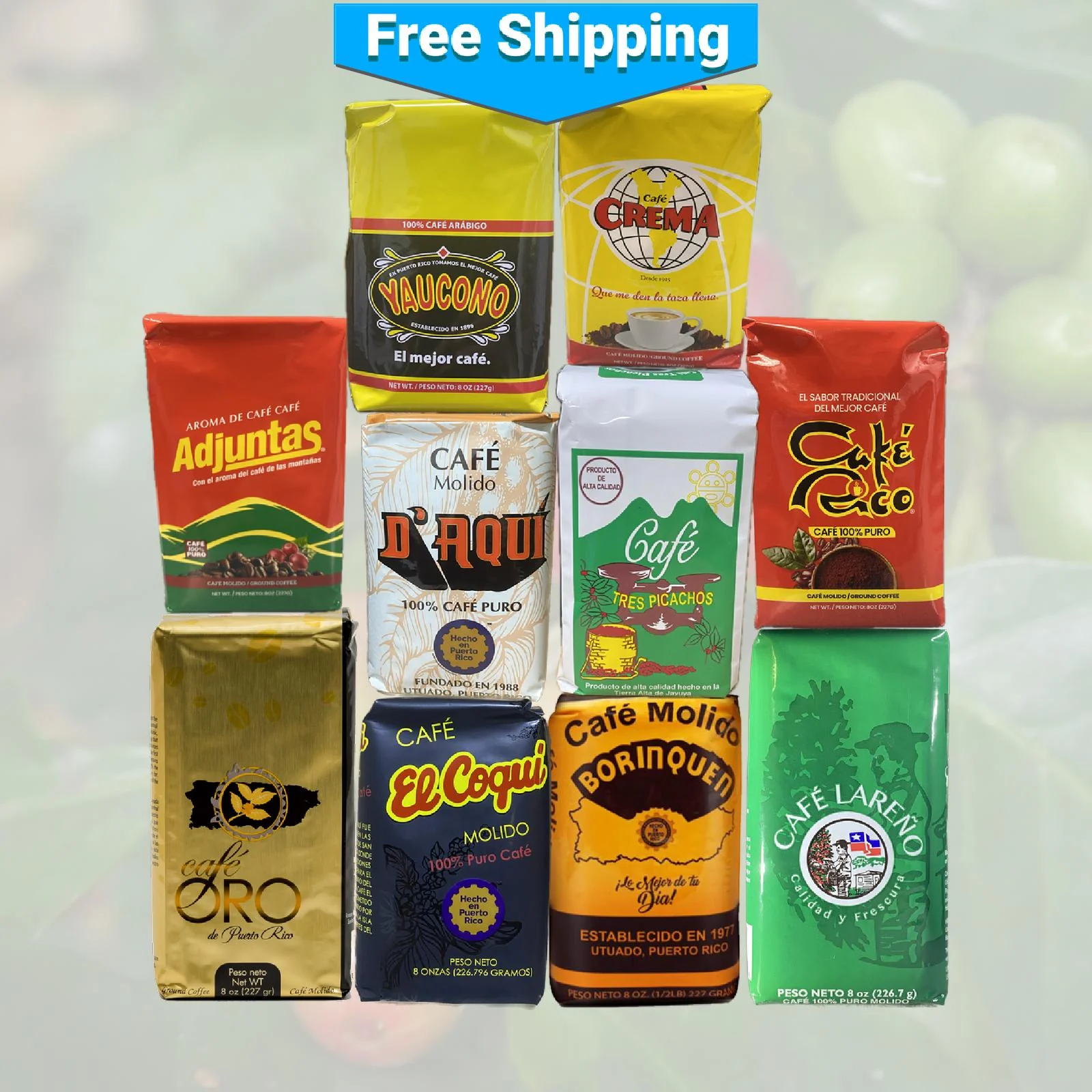 Puerto Rican Coffee Sampler: Sharing is Caring Combo - Image 3