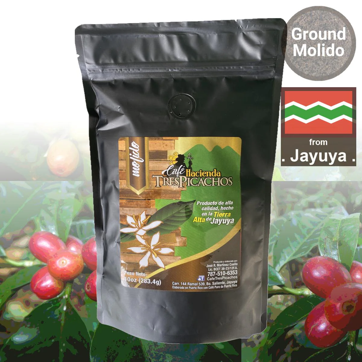 Café Tres Picachos Gourmet Ground Coffee - Image 2