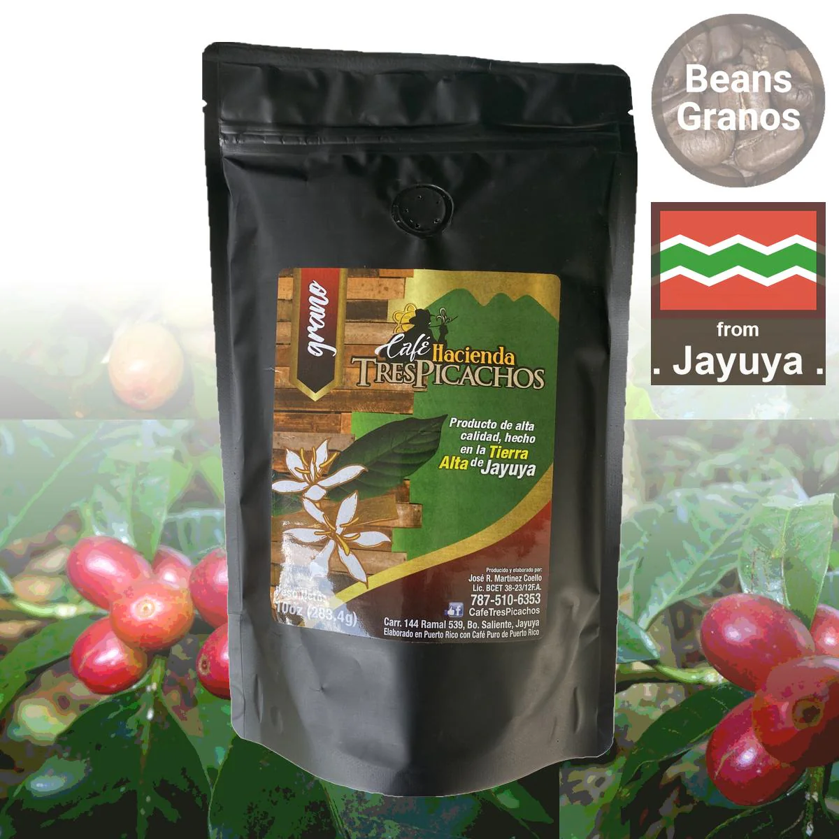 Café Tres Picachos Gourmet Coffee Beans - Image 2