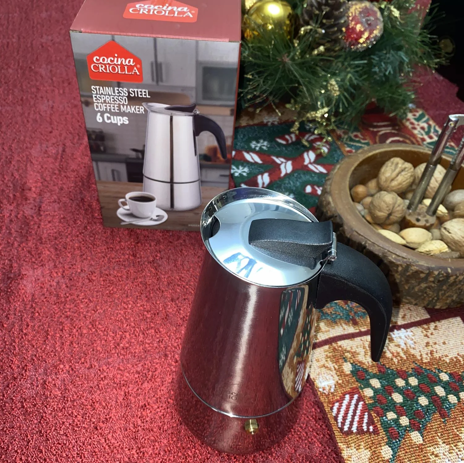 Stainless Steel Moka Pot Coffee Makers by Cocina Criolla - Image 5