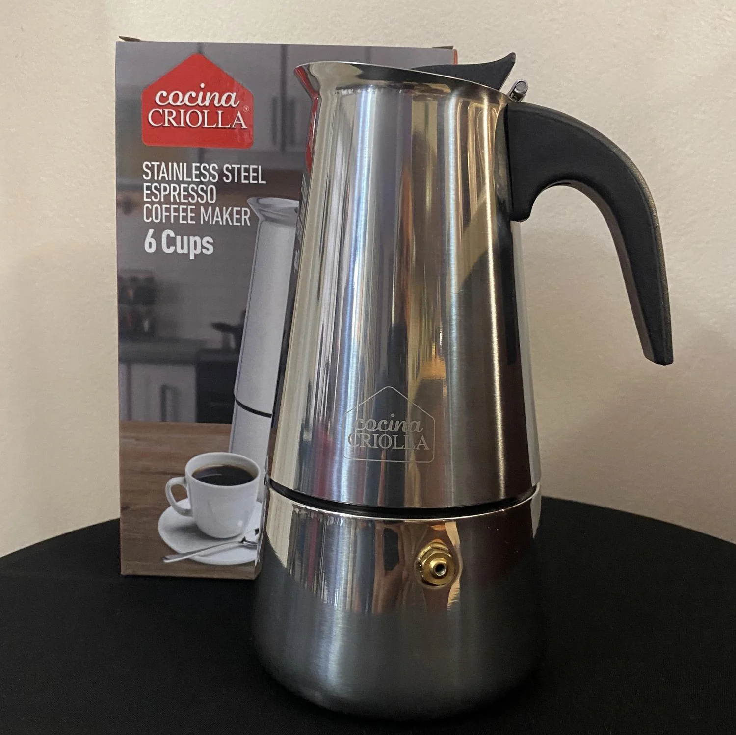 Stainless Steel Moka Pot Coffee Makers by Cocina Criolla - Image 6