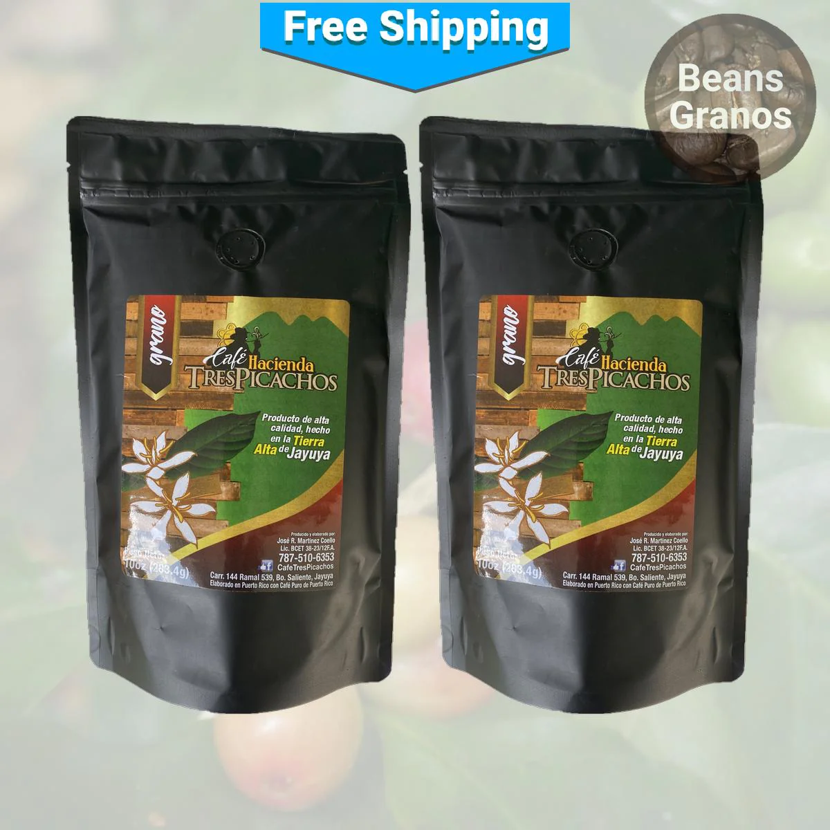 Café Tres Picachos Gourmet Coffee Beans - Image 3