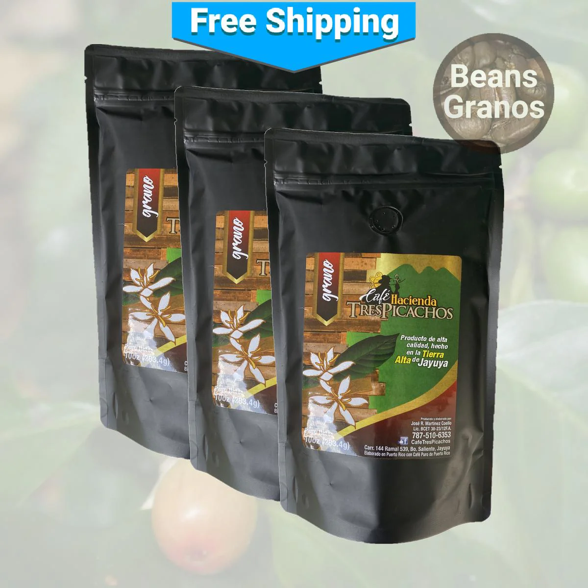 Café Tres Picachos Gourmet Coffee Beans - Image 4