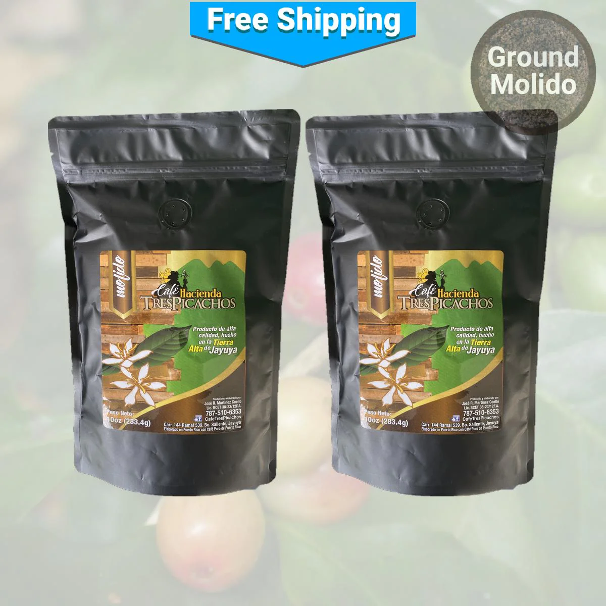 Café Tres Picachos Gourmet Ground Coffee - Image 3