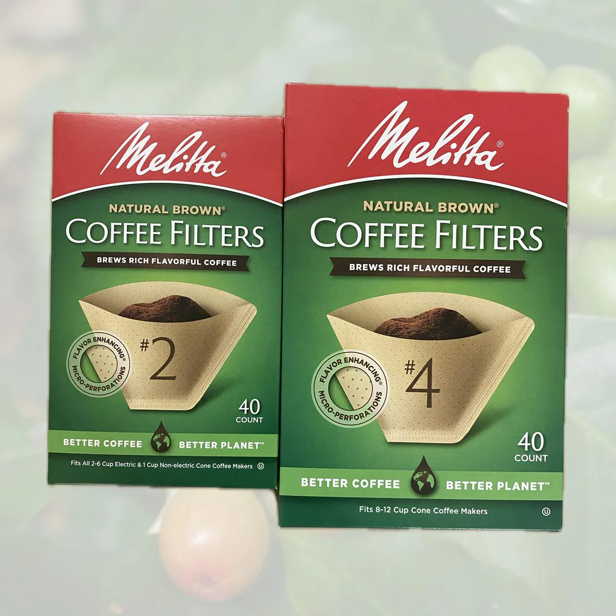 Unbleached Natural Brown Melitta Coffee Filters
