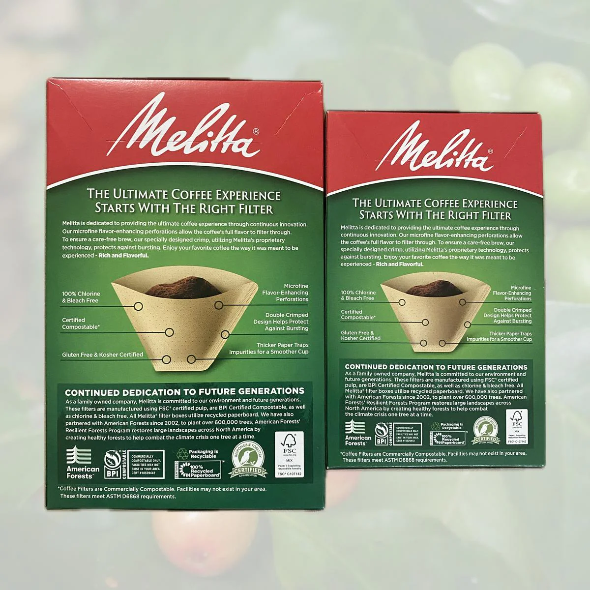 Unbleached Natural Brown Melitta Coffee Filters - Image 2