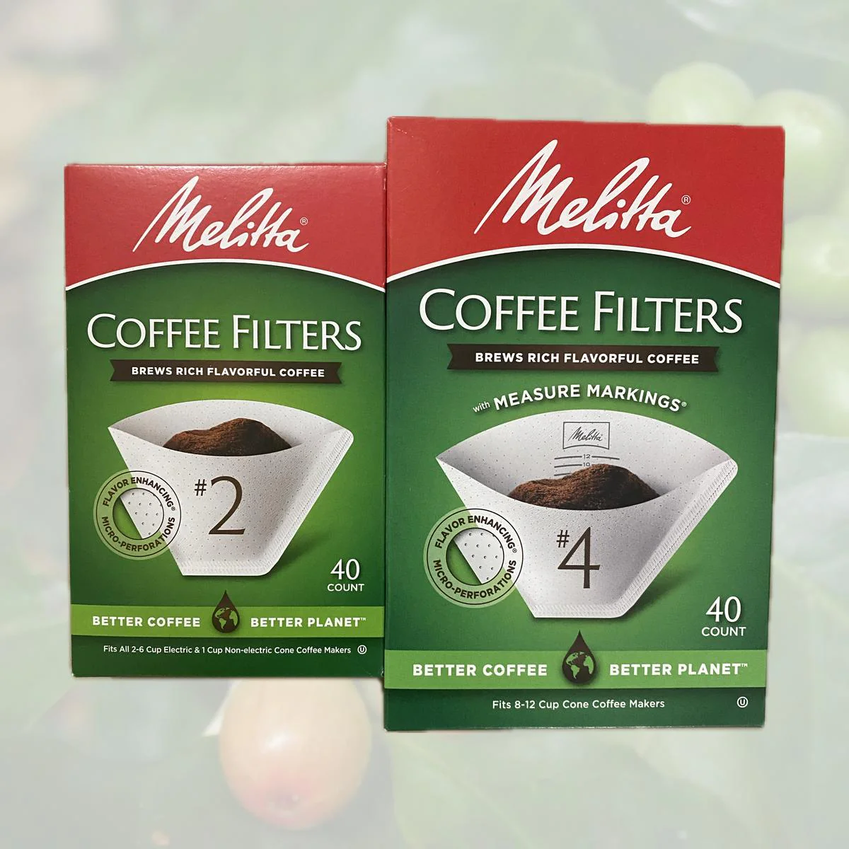 White Melitta Coffee Filters